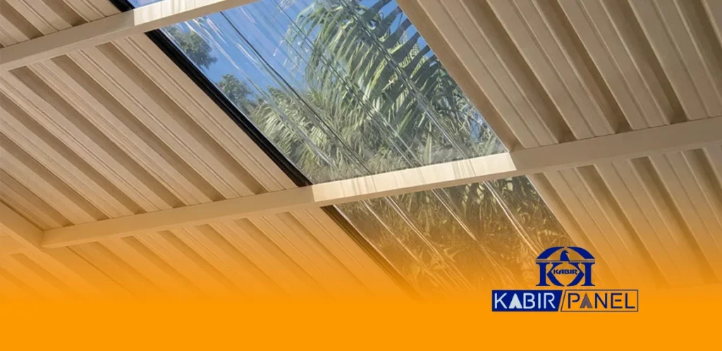 سقف نورگیر پلی کربنات 2 نورگیر پلی کربنات