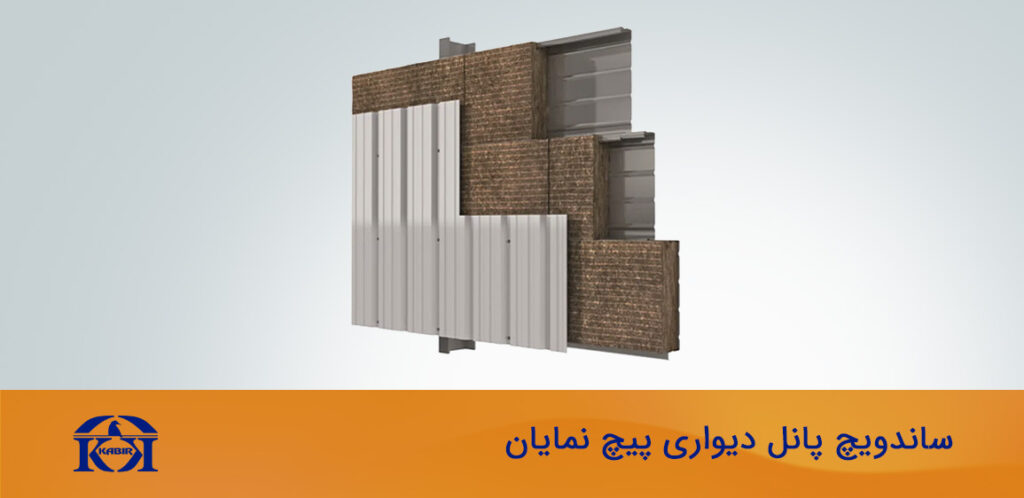 ساندویچ پانل دیواری پیچ نمایان